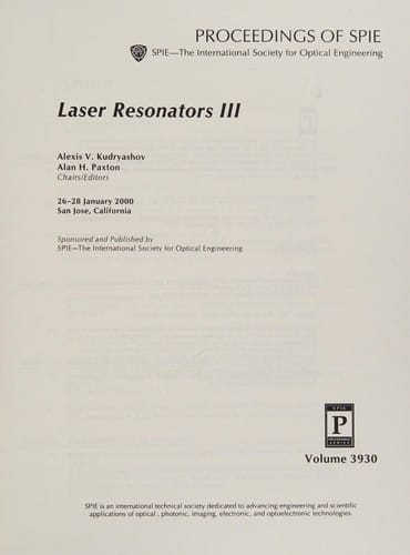 Laser resonators III