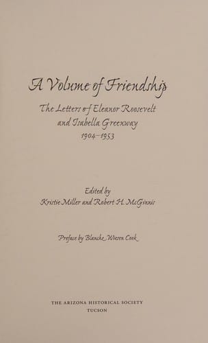 A volume of friendship