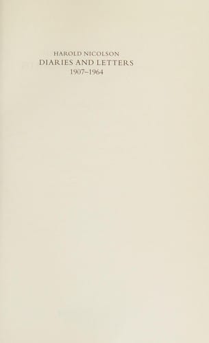 The Harold Nicolson diaries