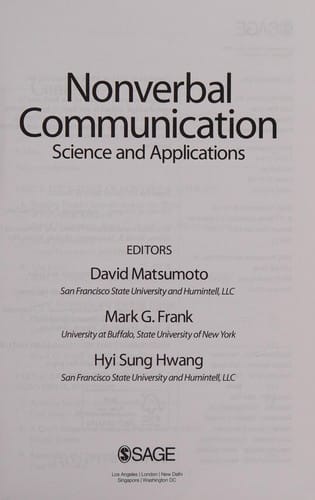 Nonverbal communication