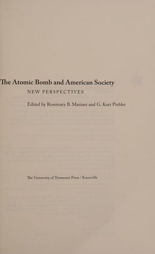The atomic bomb and American society