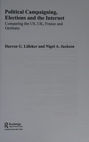 Political campaigning, elections and the internet