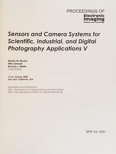 Sensors and camera systems for scientific, industrial, and digital photography applications V