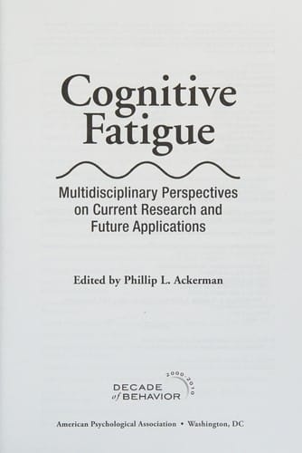 Cognitive fatigue