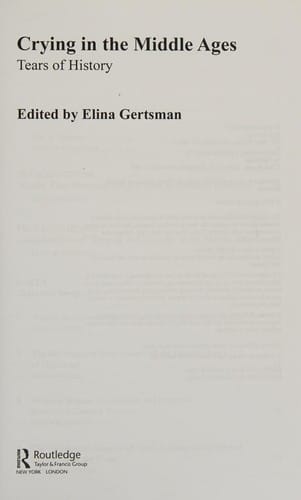 Crying in the Middle Ages