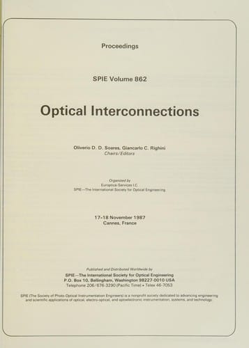 Optical interconnections