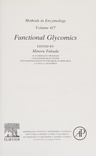Functional glycomics