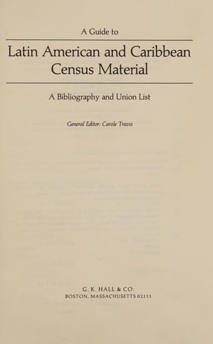 A Guide to Latin American and Caribbean census material