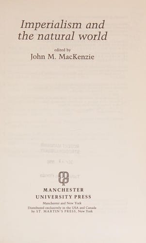 Imperialism and the natural world