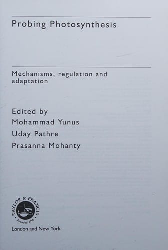 Probing photosynthesis