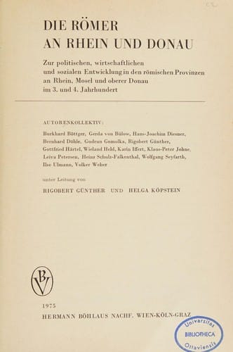 Die Römer an Rhein und Donau