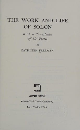 Work and Life of Solon