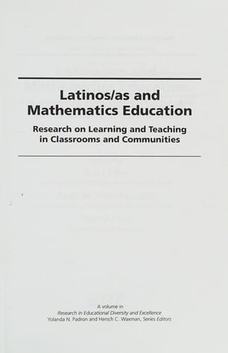 Latinos/as and mathematics education