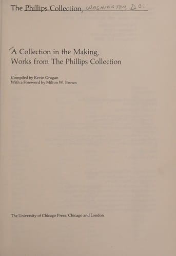 A collection in the making