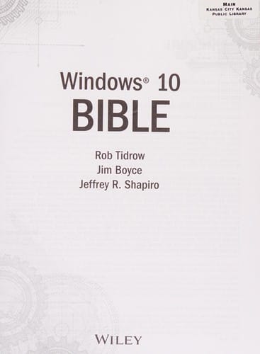 Windows 10 bible