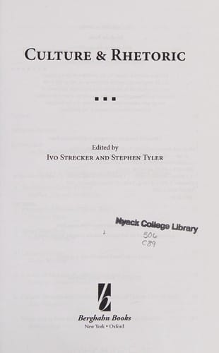Culture and rhetoric