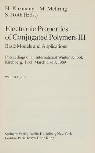 Electronic properties of conjugated polymers III