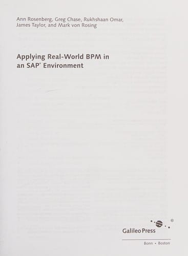 Applying real-world BPM in an SAP environment