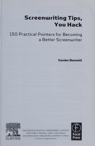 Screenwriting tips, you hack