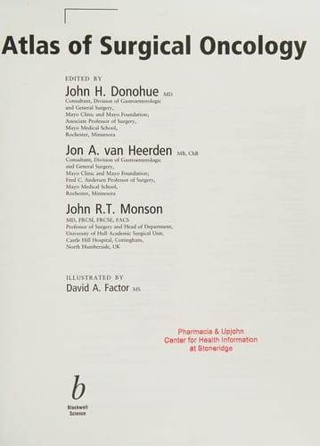 Atlas of surgical oncology