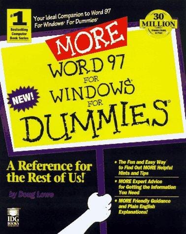 More Word 97 for Windows for dummies