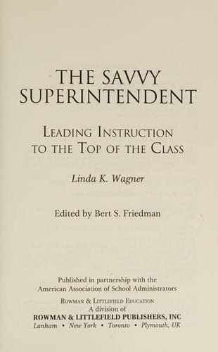 The savvy superintendent