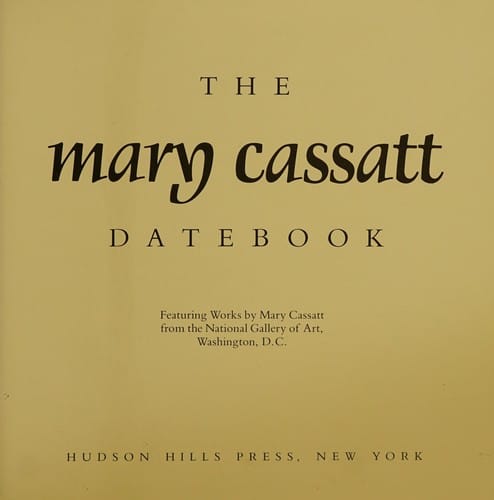 The Mary Cassatt datebook