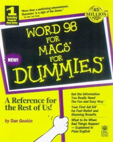 Word 98 for Macs for dummies