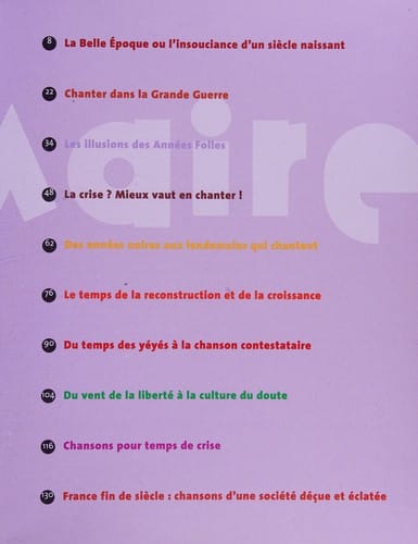 100 ans d'histoire de France en chansons
