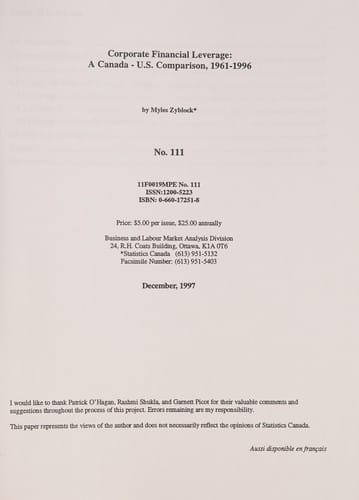 Corporate financial leverage