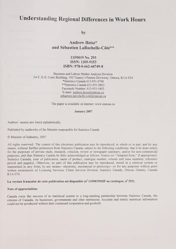 Understanding regional differences in work hours