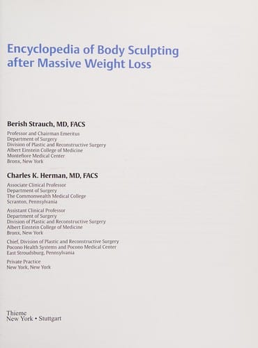 Encyclopedia of body sculpting after massive weight loss