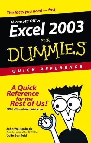 Excel 2003 for dummies