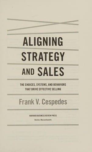 Aligning strategy and sales