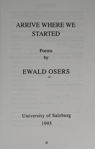 Arrive Where We Started