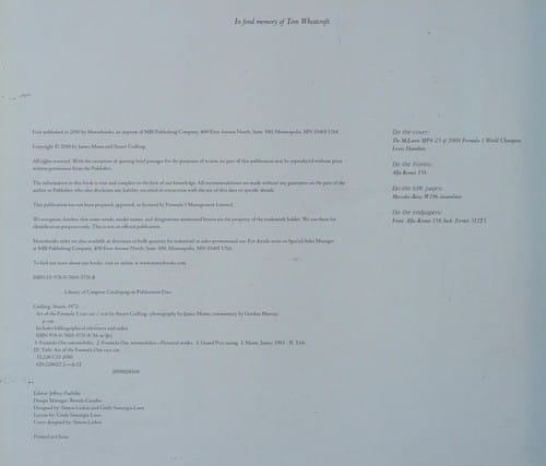 Art of the Formula 1 race car