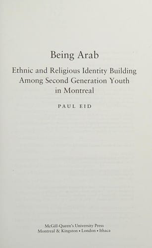 Being Arab
