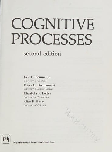 Cognitive processes