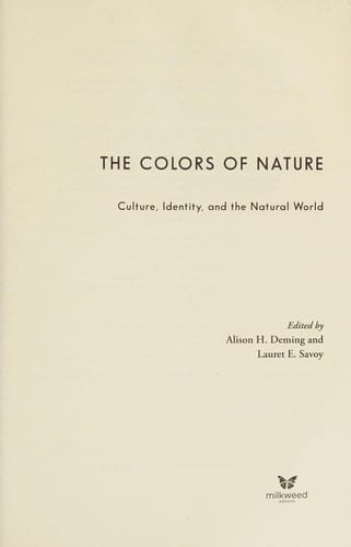 The colors of nature