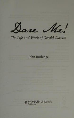 Dare Me! The Life and Work of Gerald Glaskin