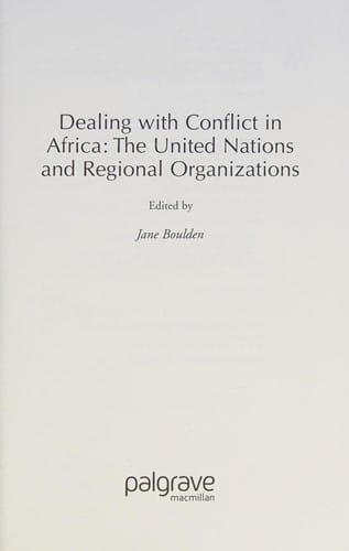 Dealing with conflict in Africa