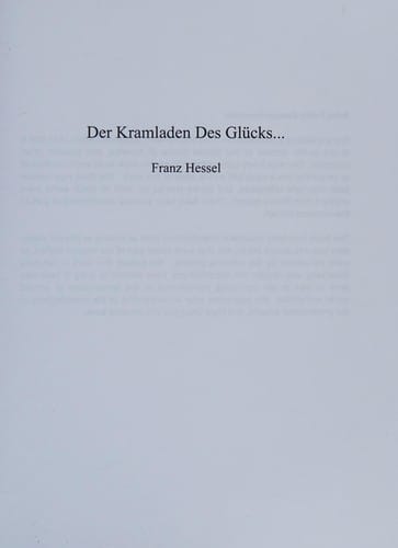 Der Kramladen des Glücks