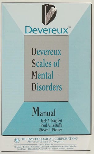 Devereux scales of mental disorders, manual