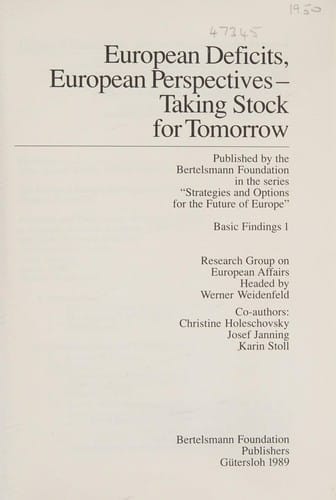 European deficits, European perspectives