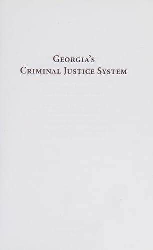Georgia's criminal justice system