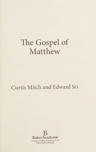 The Gospel of Matthew