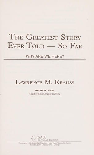 The greatest story ever told--so far