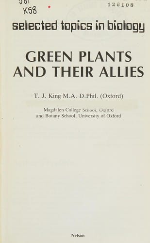 Green plants and theirallies