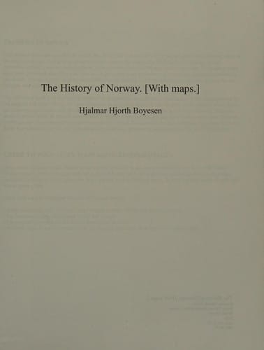 A history of Norway