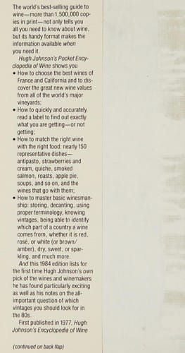 Hugh Johnson's Pocket Encyclopedia of Wine